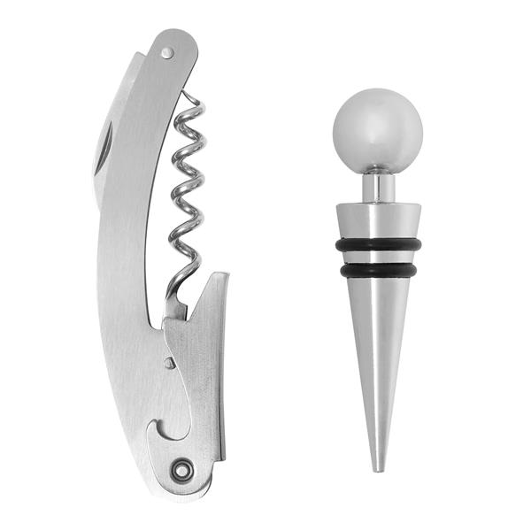 DUET - Zestaw do win - czarny, srebrny