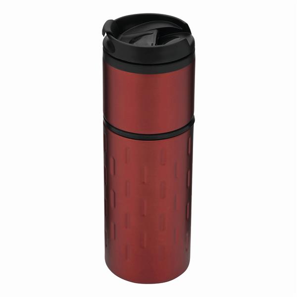 EXCLUSIVE LIQUID - Kubek termiczny o podwójnych ściankach - czerwony