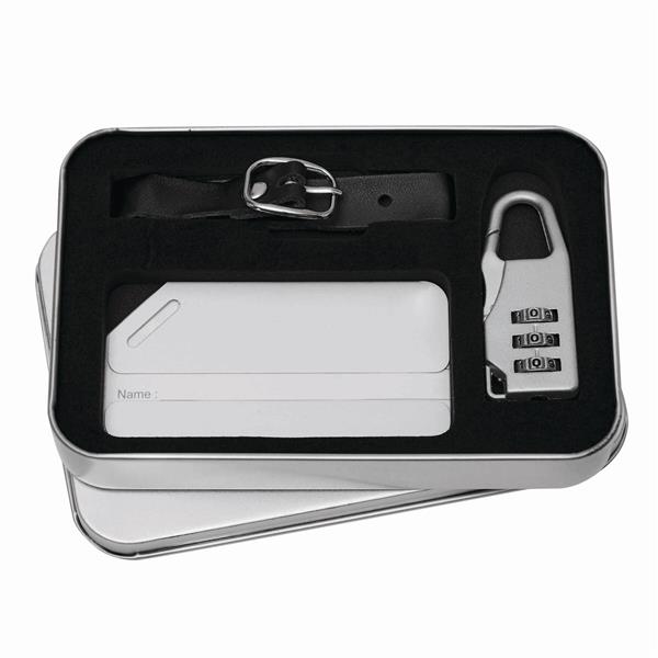 FAR AWAY - Zestaw do bagażu - srebrny