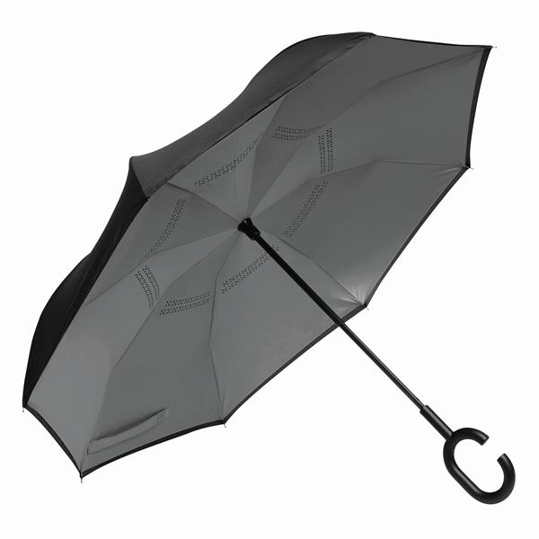 FLIPPED - Parasol - czarny, jasnoszary