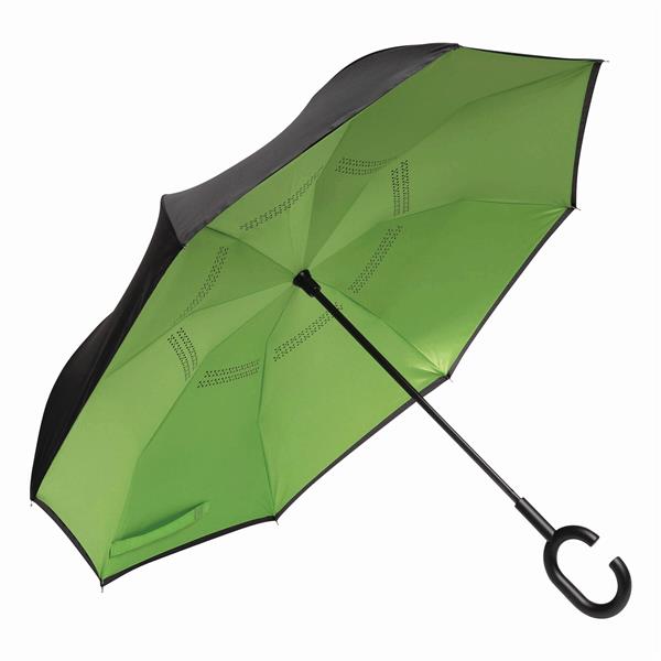 FLIPPED - Parasol - czarny, jasnozielony