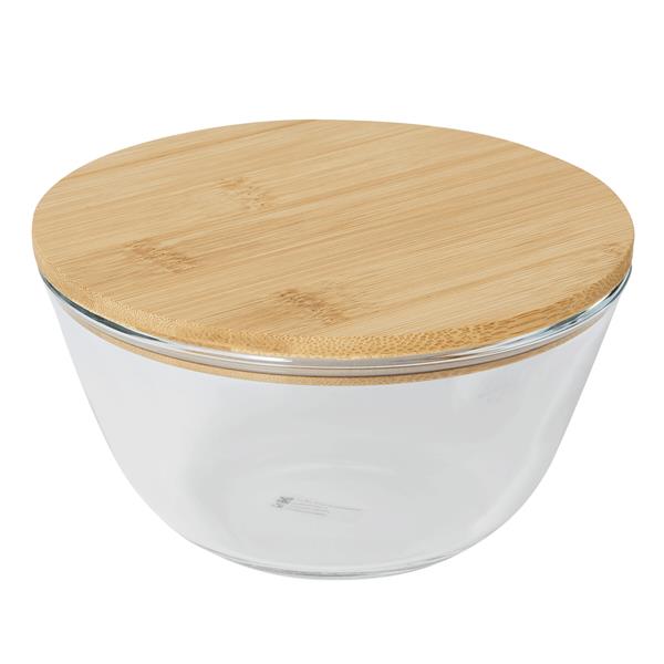 FRESH LUNCH - Miska szklana - brązowy, transparentny