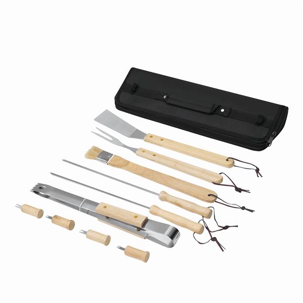 FRIED - Przybory do grillowania - czarny, drewniano