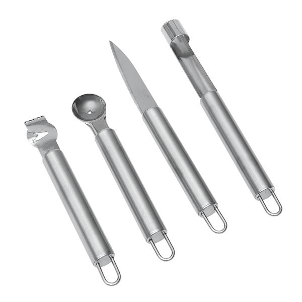 FRUITY - Sztućce do owoców - srebrny