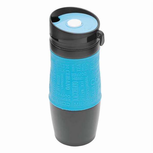 GOLDEN DREAM - Kubek termiczny - czarny, jasnoniebieski