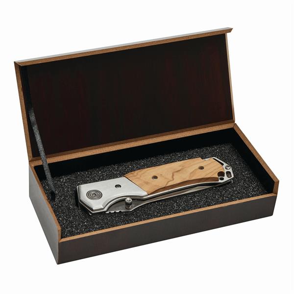 HUNTER - Nóż składany - brązowy, srebrny