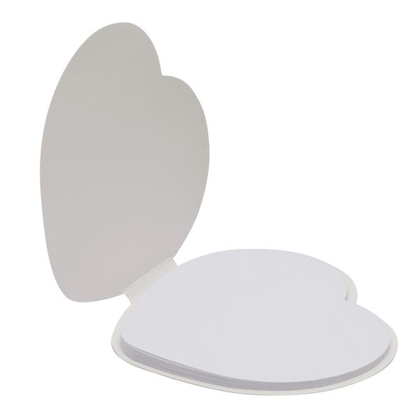 IN LOVE - Naklejki w kształcie serca - biały