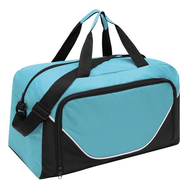 Jordan - Sportowa torba - czarny, jasnoniebieski