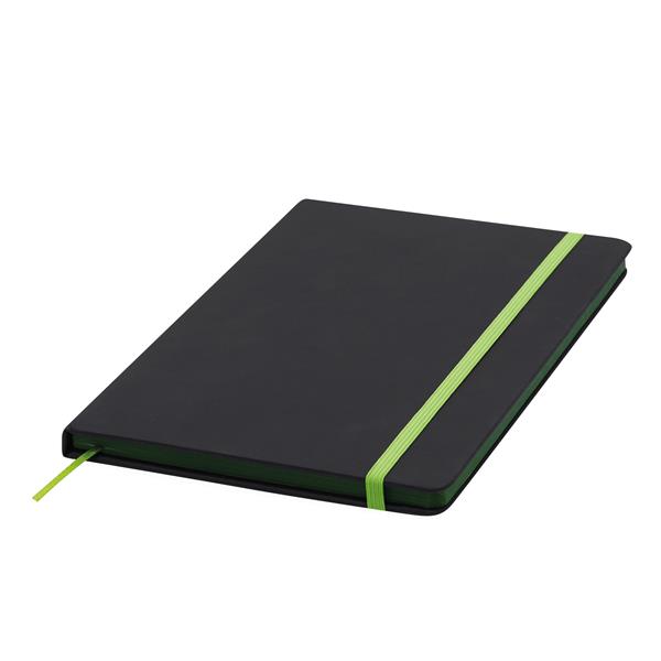 LECTOR A5 - Notatnik LECTOR w rozmiarze A5 - czarny, jasnozielony