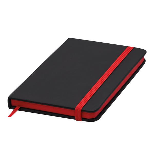 LECTOR A6 - Notatnik LECTOR w rozmiarze A6 - czarny, czerwony