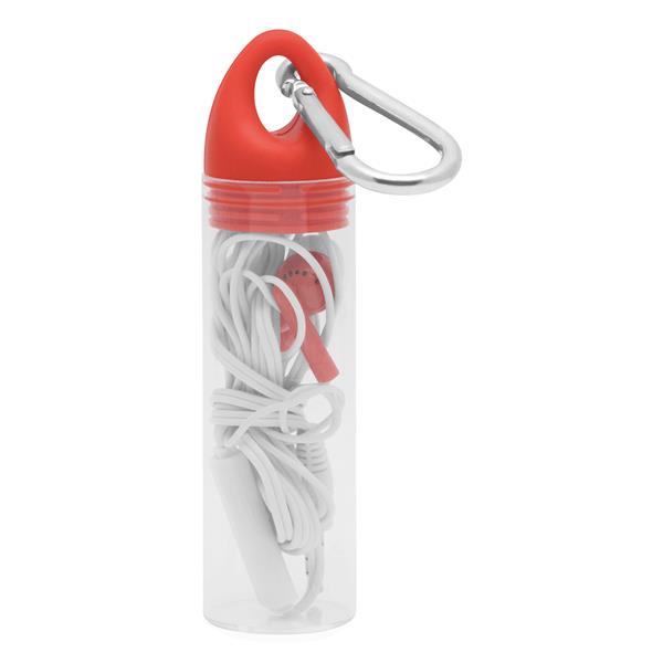 LISTEN & TALK - Słuchawki douszne - czerwony