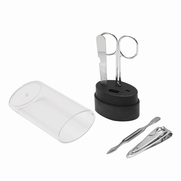 LYON - Zestaw do manicure - czarny, transparentny