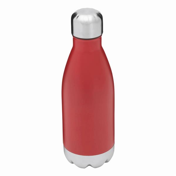 PARKY - Butelka stalowa - czerwony, srebrny