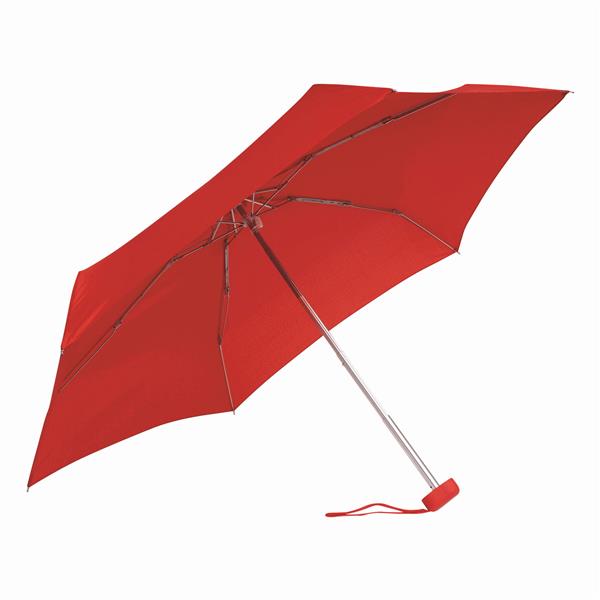 POCKET - Lekki, super-mini parasol - czerwony
