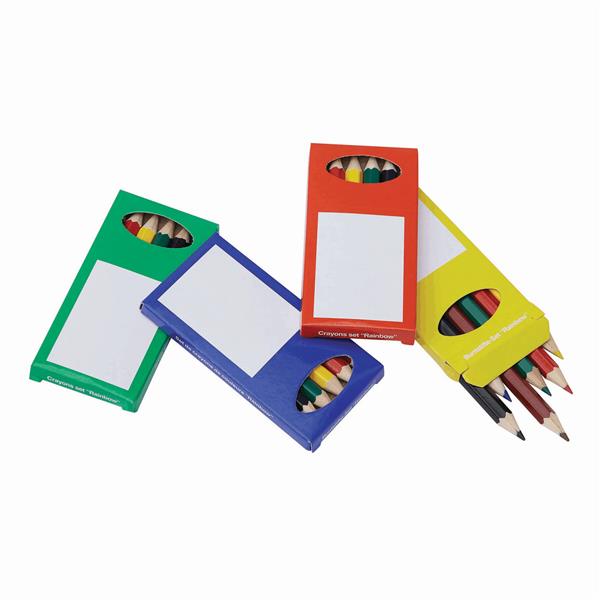 RAINBOW - Zestaw kredek - czerwony, niebieski, zielony, żółty