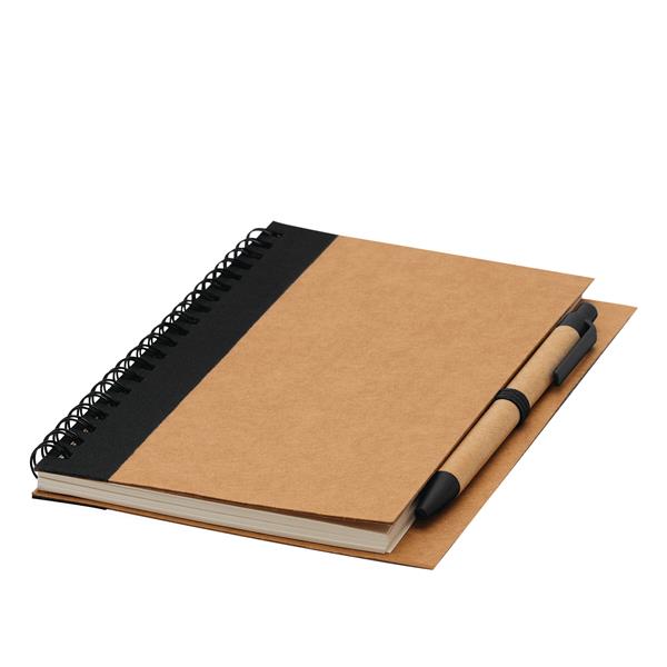 RECYCLE L - Ekologiczny kołozeszyt - czarny