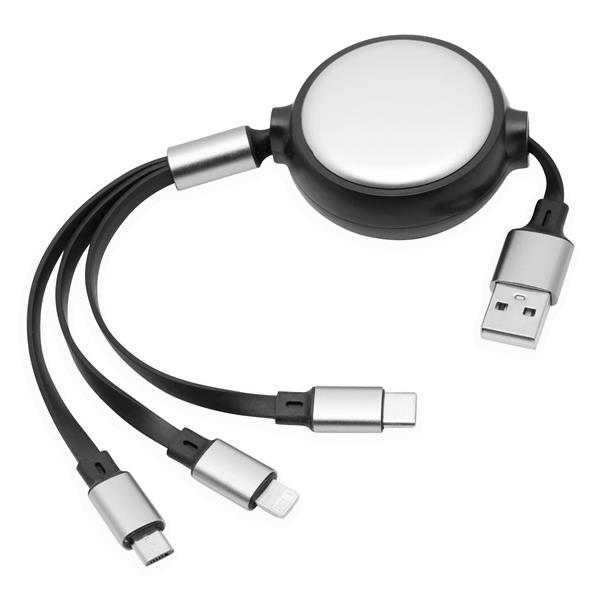 RETRACT - Kabel ładujący - czarny