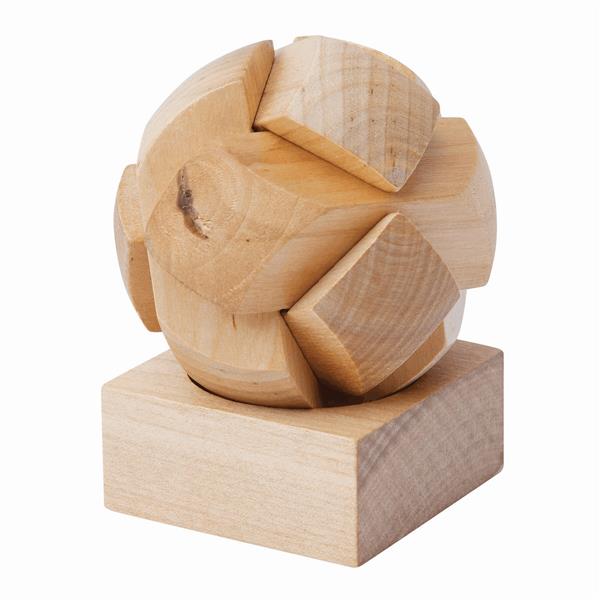 ROUND DEXTERITY - Puzzle w kształcie piłki - brązowy