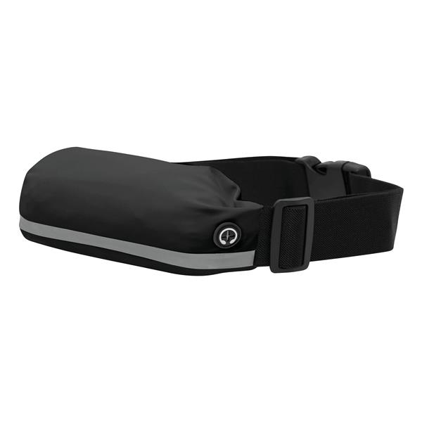 SEE ME - Pas biegowy z saszetką - czarny