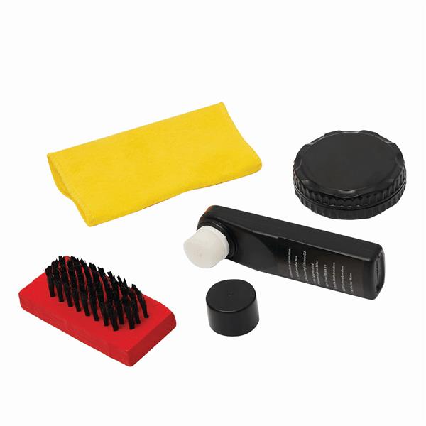 SMALL SHINE - Zestaw do czyszczenia obuwia - czarny, czerwony, żółty