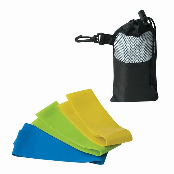 SPORTY BAG - Pasy treningowe - jasnozielony, niebieski, żółty