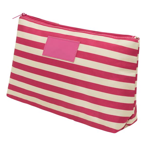 STRIPY - Kosmetyczka - beżowy, różowy