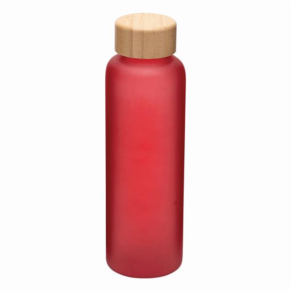 TAKE FROSTY - Szklana butelka - czerwony