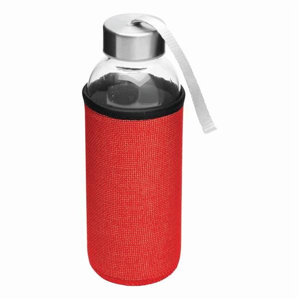 TAKE JUTY - Butelka szklana - czerwony