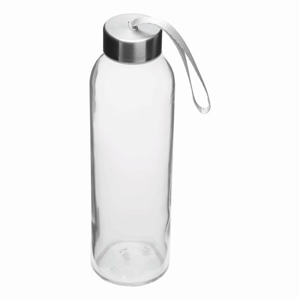 TAKE SMART - Butelka szklana - transparentny