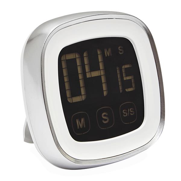 TOUCH´N´COOK - Minutnik - biały, srebrny