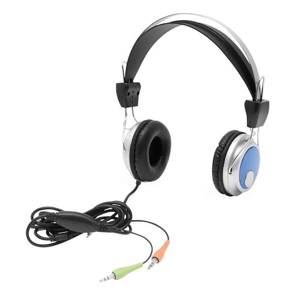 VIBORG - Zestaw słuchawkowy - czarny, niebieski, srebrny