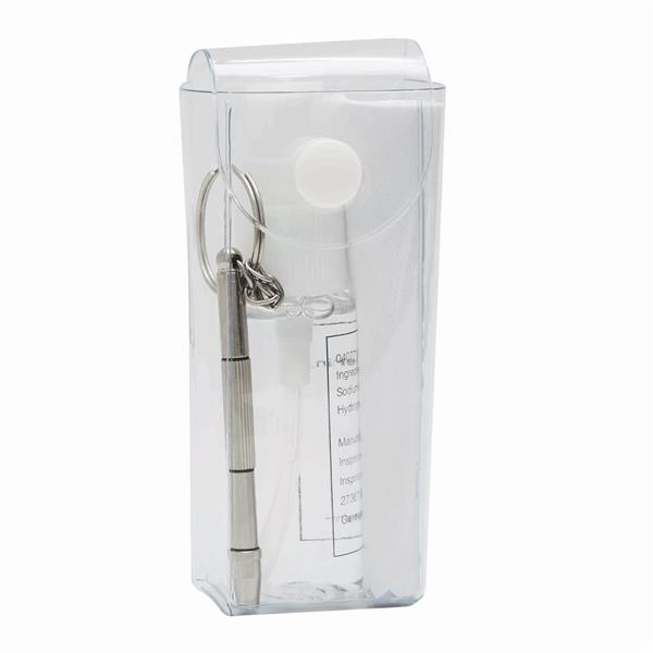 VIEW - Zestaw do czyszczenia okularów - transparentny