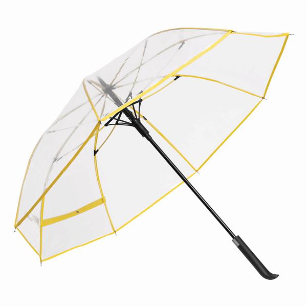 VIP - Automatyczny parasol - transparentny, żółty
