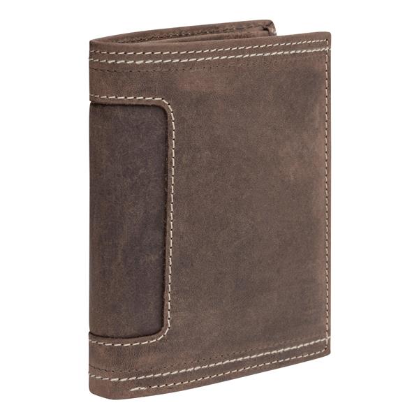 WILD STYLE II - Skórzany portfel - brązowy