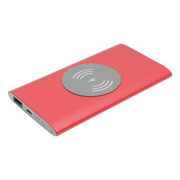 WIRELESS POWER - Powerbank - czerwony
