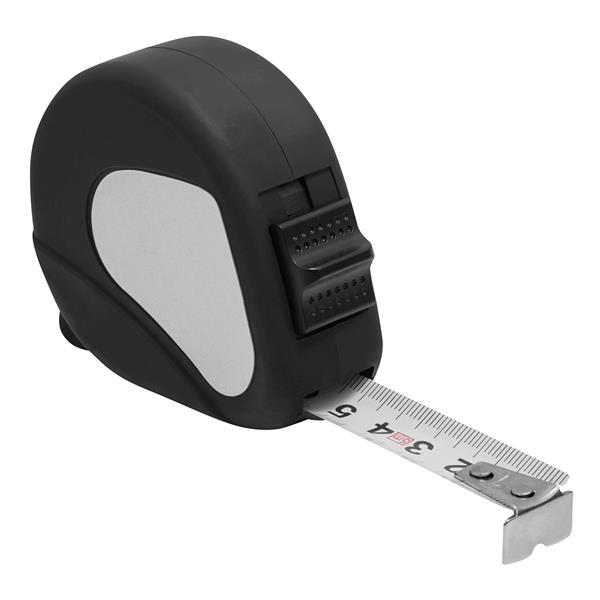 WORKER - Miara 5 m - czarny, srebrny