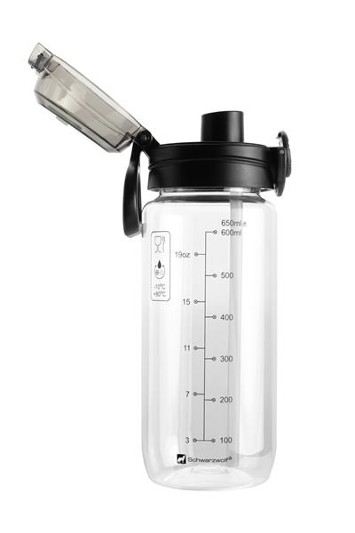 Butelka z tritanu KARISIMBI Schwarzwolf - przeźroczysty