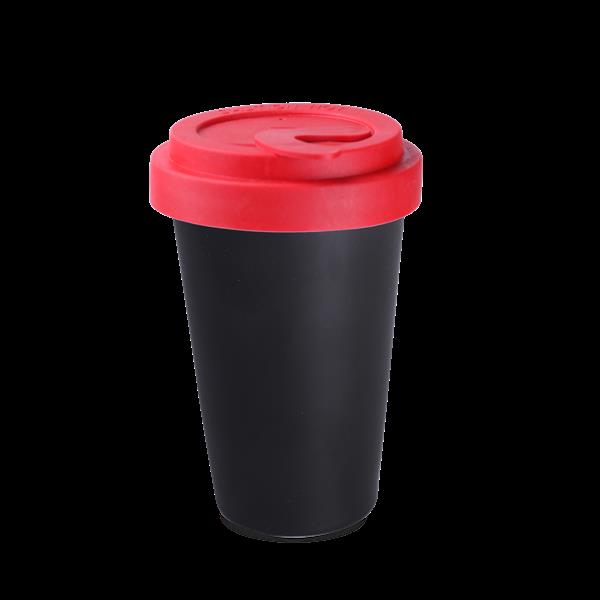 Freedom Lock 280ml satin black/czerwony