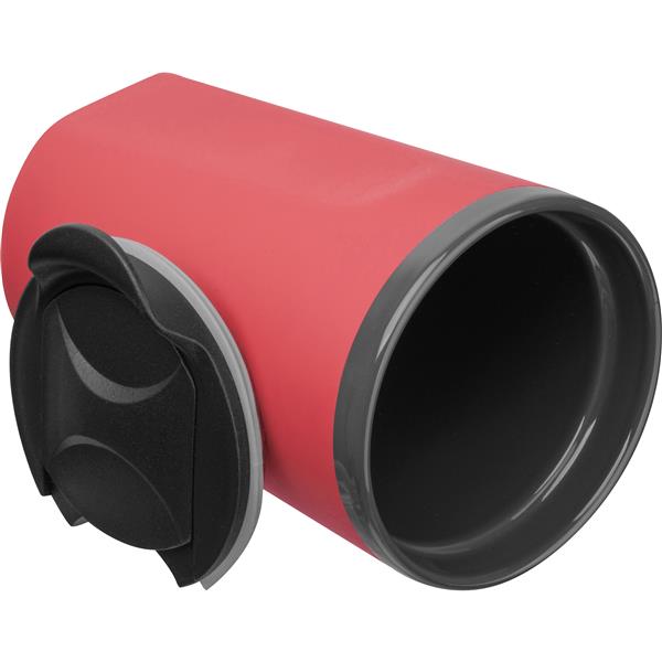 Kubek ceramiczny soft-touch 400 ml TOMAS - czerwony