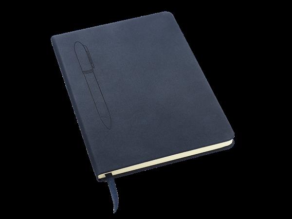 Magnetyczny notes z długopisem 124715104 - granatowy