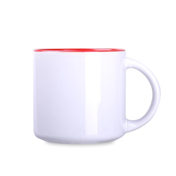 Modern Art Solid 390ml biały/czerwony