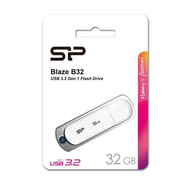 PENDRIVE B32, 32GB 3.2 SILICON POWER - biały
