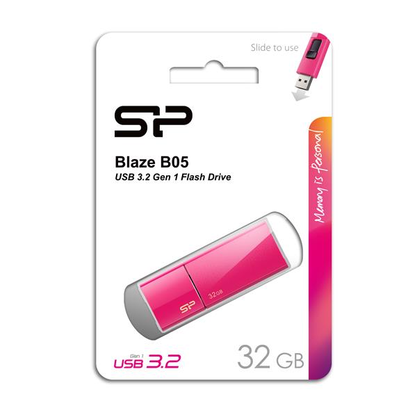 Pendrive Blaze B05, 32GB 3.0 Silicon Power - różowy