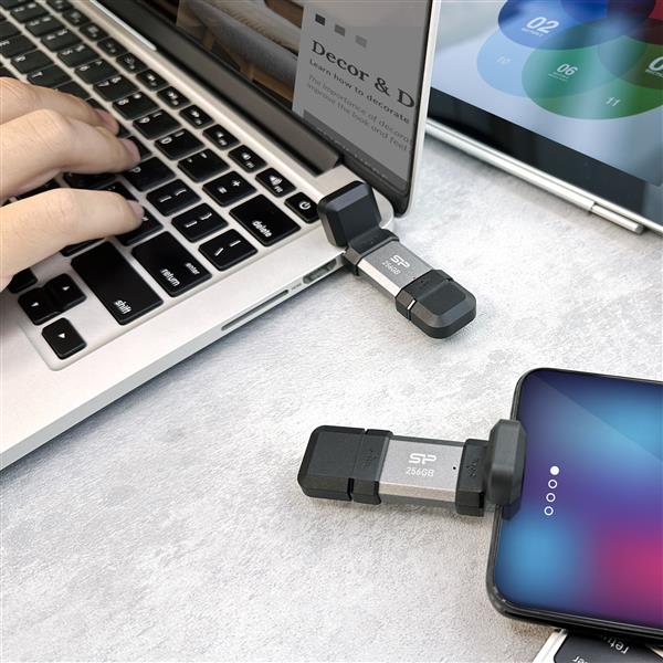 Pendrive Mobile C51, 128GB 3.2 Silicon Power - czarny