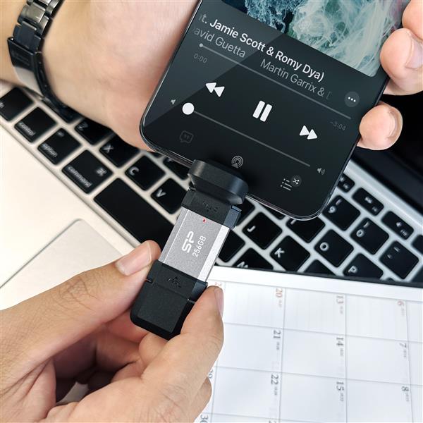 Pendrive Mobile C51, 256GB 3.2 Silicon Power - czarny