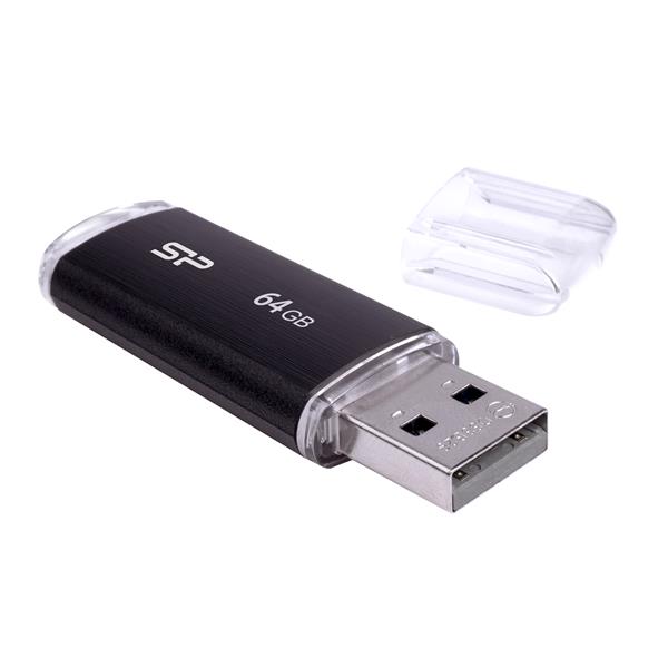Pendrive Ultima U02, 64GB 2.0 Silicon Power - czarny