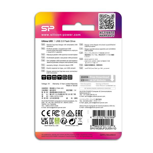 Pendrive Ultima U05, 64GB 2.0 Silicon Power - czarny