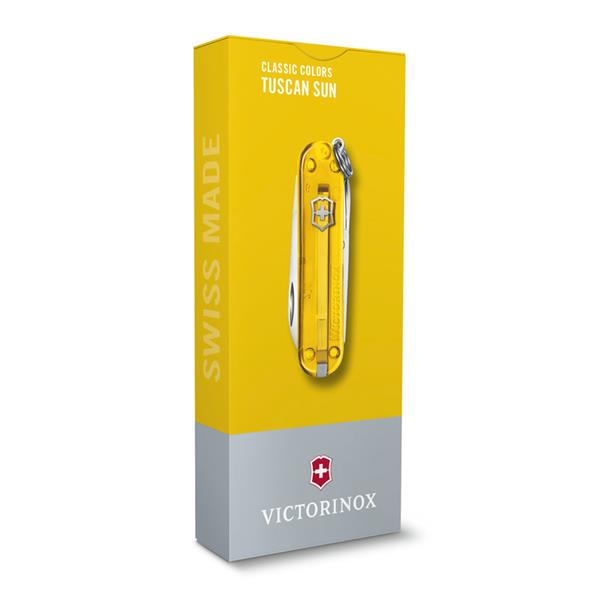 Scyzoryk Classic SD transparentny Victorinox - żółty
