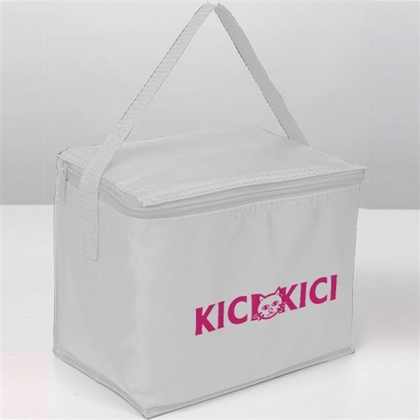 Torba termiczna na 6 puszek 500 ml MESA - biały