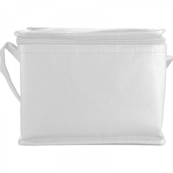 Torba termiczna non woven na 6 puszek 330 ml NIEBY - biały